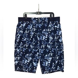 DASH Capri Floral Pants - Blue - Size XL